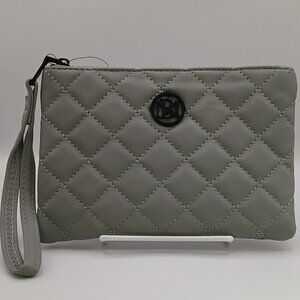Badgley Mischka Diamond Quilted Card Holder Wristlet